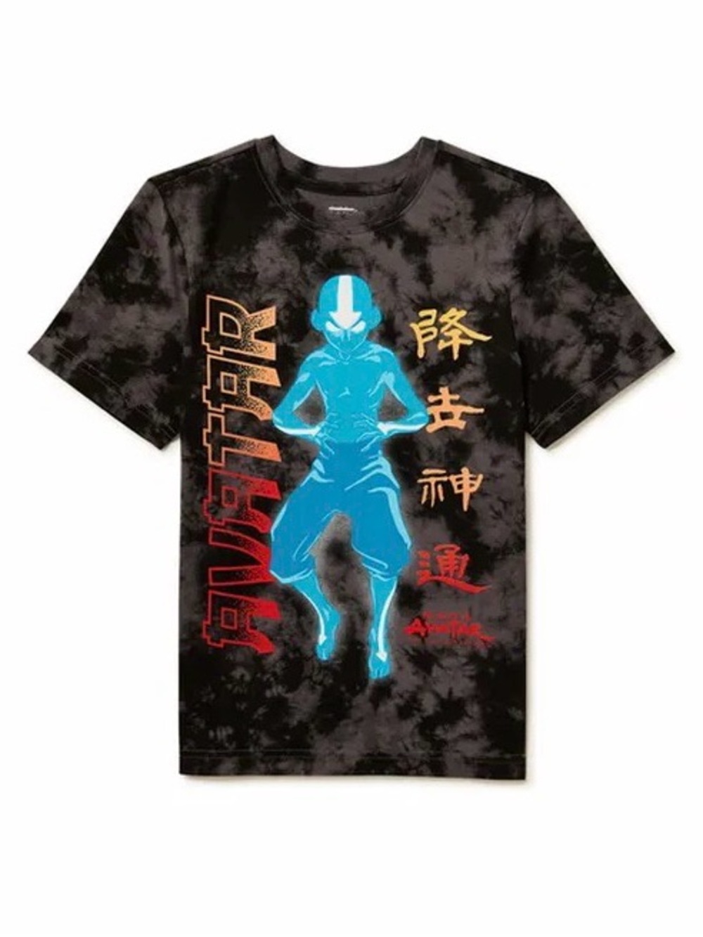 Avatar The Last Airbender Boys’ Graphic T-Shirt Size XL Gray Tie Dye